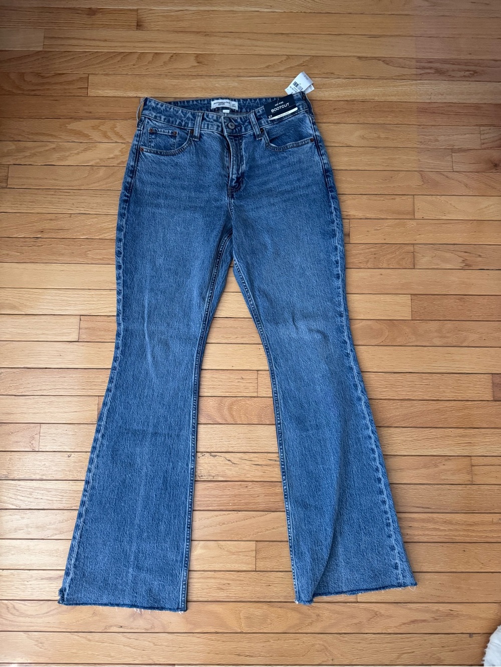 Abercrombie & Fitch Women's Flare Jeans - Medium Blue